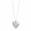 Hot Sale ⌛ Unbranded Sterling Silver Butterfly Heart Locket Pendant Necklace ✔️