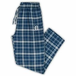 Buy 🧨 Unbranded Men's Concepts Sport Navy/Gray Detroit Tigers Big & Tall Team Flannel Pants ❤️