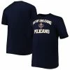 Promo 🎁 Unbranded Men's Navy New Orleans Pelicans Big & Tall Heart & Soul T-Shirt 🧨