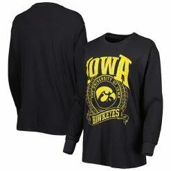 Best deal 💯 Unbranded 👩 Women's Pressbox Black Iowa Hawkeyes Big Country Laurels Long Sleeve T-Shirt ✨