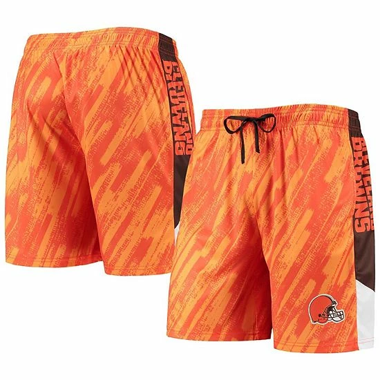 Cheap 🔔 Unbranded Men's FOCO Orange Cleveland Browns Static Mesh Shorts 🔔 - Image 2