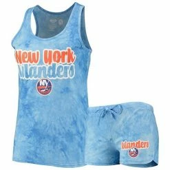 Hot Sale 🧨 Unbranded 👩 Women's Concepts Sport Royal New York Islanders Billboard Racerback Tank Top & Shorts Set 🌟