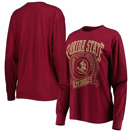 Flash Sale ๐ Unbranded ๐ฉ Women's Pressbox Garnet Florida State Seminoles Big Country Laurels Long Sleeve T-Shirt โญ - Image 2