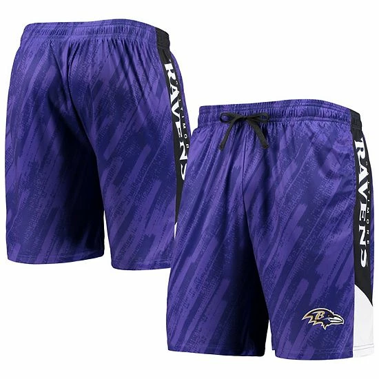 Best Sale ❤️ Unbranded Men's FOCO Purple Baltimore Ravens Static Mesh Shorts ✨