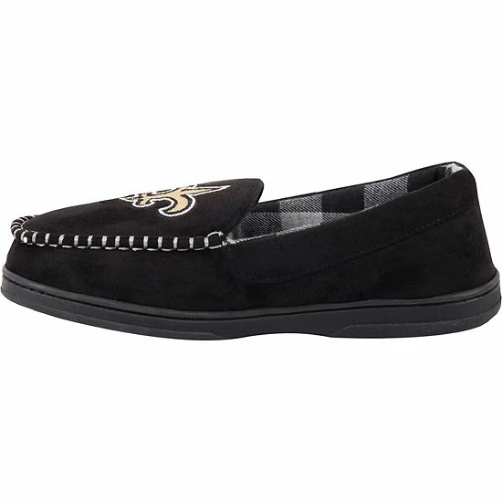 Brand new ๐งจ Unbranded Men's FOCO New Orleans Saints Team Logo Flannel Moccasin Slippers ๐ - Image 3