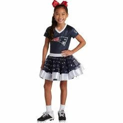 Best deal 😀 Unbranded 👧 Girls Youth Navy New England Patriots Tutu Tailgate Game Day V-Neck Costume 🔥