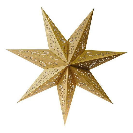 New ๐ Unbranded LumaBase 7-Point Star Paper Lantern 3-piece Set Silver โญ - Image 7