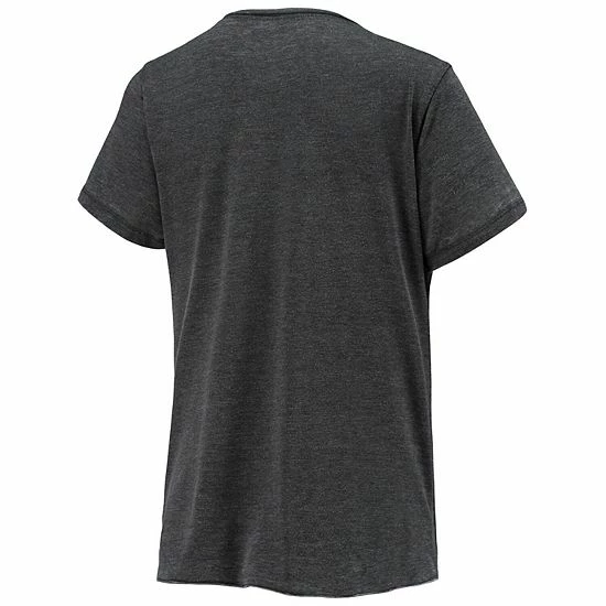 Best deal 👏 Unbranded 👩 Women's League Collegiate Wear Heathered Black Florida State Seminoles Burnout Loose Fit V-Neck T-Shirt 😀 - Image 4