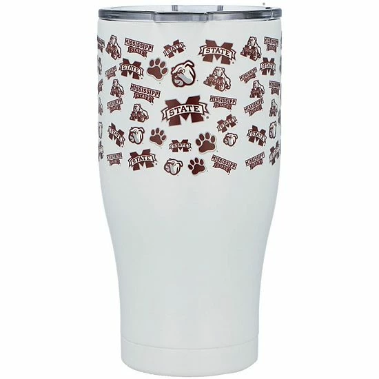 Brand new ๐ Unbranded Mississippi State Bulldogs 24oz. All Over Print Stainless Steel Tumbler ๐ฅ