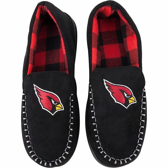 Deals ๐ Unbranded Men's FOCO Arizona Cardinals Team Logo Flannel Moccasin Slippers ๐