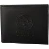 Outlet 🎁 Unbranded Men's Black Pittsburgh Steelers Hybrid Bi-Fold Wallet 🤩