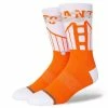 Deals 🔔 Unbranded Men's Stance Orange San Francisco Giants 2021 City Connect Crew 🧦 Socks 😉