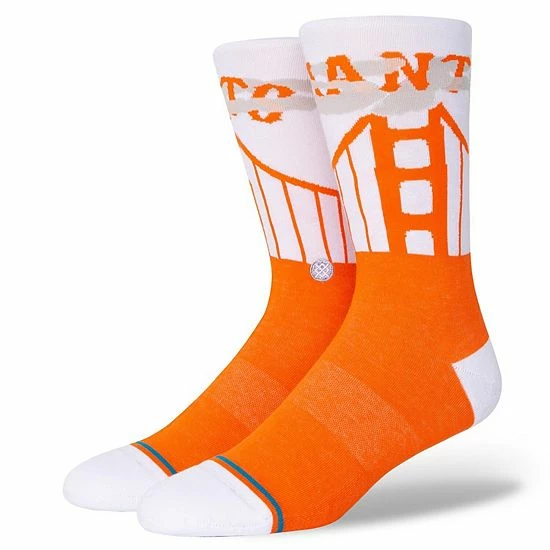 Deals 🔔 Unbranded Men's Stance Orange San Francisco Giants 2021 City Connect Crew 🧦 Socks 😉