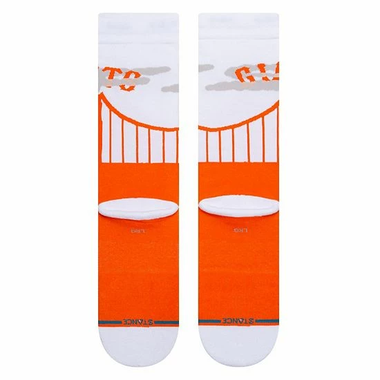 Deals 🔔 Unbranded Men's Stance Orange San Francisco Giants 2021 City Connect Crew 🧦 Socks 😉 - Image 4