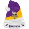 Cheapest 🌟 Unbranded FOCO Minnesota Vikings Colorblock Santa Hat 😀