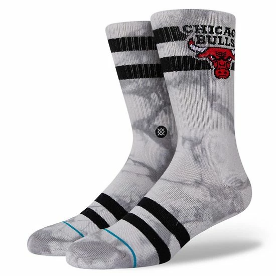 Deals ⭐ Unbranded Men's Stance Chicago Bulls Tie-Dye Crew 🧦 Socks 🎉