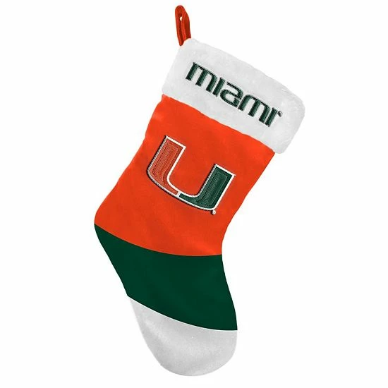 Brand new ๐ Unbranded FOCO Miami Hurricanes Colorblock Stocking ๐