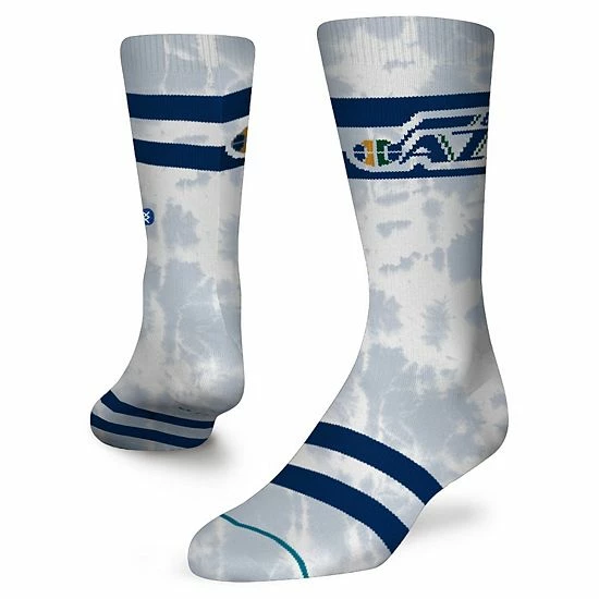 Hot Sale 👏 Unbranded Men's Stance Utah Jazz Tie-Dye Crew 🧦 Socks ⭐ - Image 2