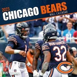 Flash Sale 🌟 Unbranded Chicago Bears 2023 12" X 12" Team Wall Calendar 🔥