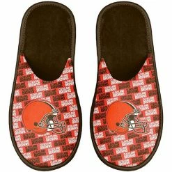 Outlet 👏 Unbranded Youth FOCO Cleveland Browns Team Scuff Slippers 🎉