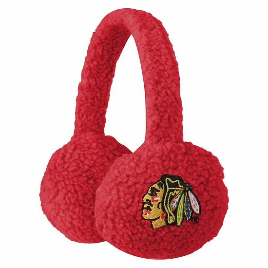 Best Sale ๐ฅฐ Unbranded FOCO Chicago Blackhawks Sherpa Earmuffs ๐