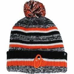 Buy 🎉 Unbranded Youth '47 Black Baltimore Orioles Boondock Cuffed Knit Hat With Pom 🎉