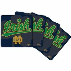 Wholesale 🌟 Unbranded Notre Dame Fighting Irish 4-Pack Square Specialty Coaster Set 😉