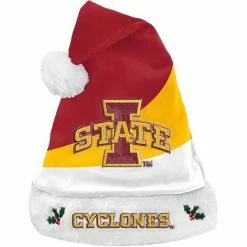 Flash Sale 👍 Unbranded FOCO Iowa State Cyclones Colorblock Santa Hat 🧨