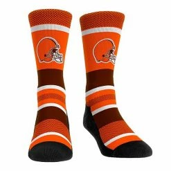 Best Pirce 💯 Unbranded Rock Em 🧦 Socks Cleveland Browns Tech Stripe Crew 🧦 Socks ✨