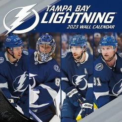 Budget ⌛ Unbranded Tampa Bay Lightning 2023 12" X 12" Team Wall Calendar ⌛