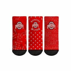 Buy 👏 Unbranded Toddler Rock Em 🧦 Socks Ohio State Buckeyes #1 Fan 3-Pack Crew 🧦 Socks Set ✔️