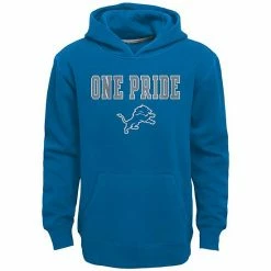 Deals 🥰 Unbranded Kids 7-20 Detroit Lions Team Slogan Fleece Hoodie 🔔
