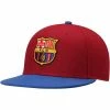 Coupon 😉 Unbranded Men's Fi Collection Barcelona Burgundy/Blue Team Fitted Hat 🧨
