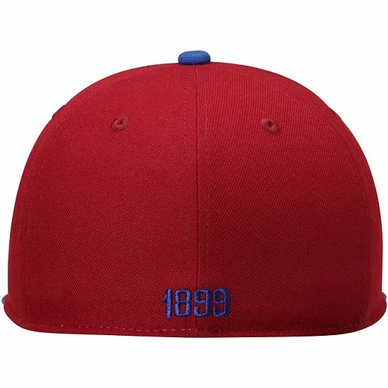 Coupon ๐ Unbranded Men's Fi Collection Barcelona Burgundy/Blue Team Fitted Hat ๐งจ - Image 4
