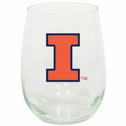 Wholesale 🛒 Unbranded Illinois Fighting Illini 15oz. Stemless Wine Glass 🧨
