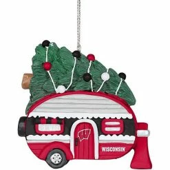 Flash Sale 🎁 Unbranded FOCO Wisconsin Badgers Camper Ornament ❤️