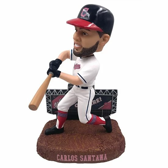 Best deal ๐ Unbranded FOCO Carlos Santana Cleveland Indians Player Scoreboard Bobblehead ๐คฉ