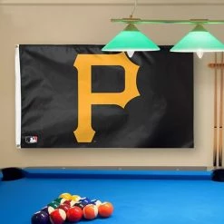 Discount 👏 Unbranded WinCraft Pittsburgh Pirates Team Logo Deluxe 3' X 5' Flag ⭐