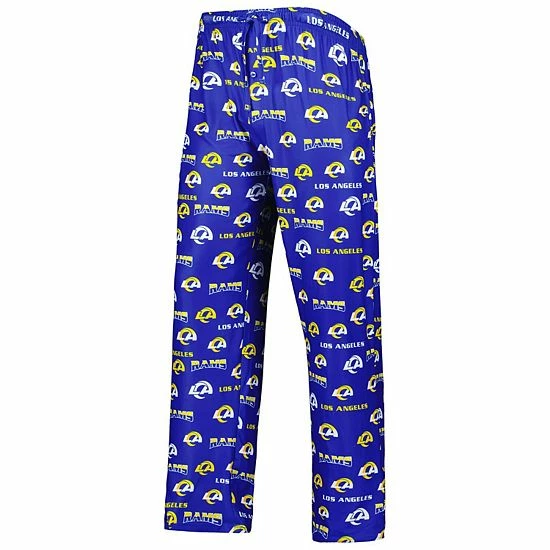 New โ๏ธ Unbranded Men's Concepts Sport Royal Los Angeles Rams Breakthrough Allover Print Knit Pants ๐ - Image 3