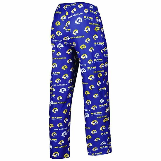 New โ๏ธ Unbranded Men's Concepts Sport Royal Los Angeles Rams Breakthrough Allover Print Knit Pants ๐ - Image 4