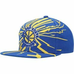 Discount ⌛ Unbranded Men's Mitchell & Ness Royal Golden State Warriors Hardwood Classics Earthquake Snapback Hat ✔️