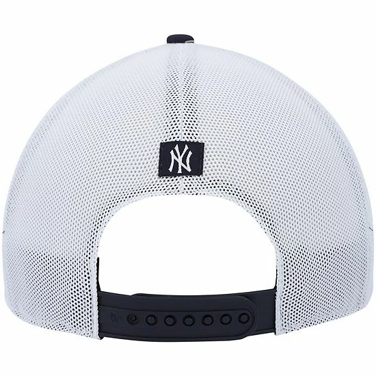 New 😍 Unbranded Men's '47 Navy/White New York Yankees Flag Fill Trucker Snapback Hat 🛒 - Image 5