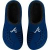 New 🔥 Unbranded Men's FOCO Atlanta Braves Big Logo Sherpa-Lined Clog Slippers 💯