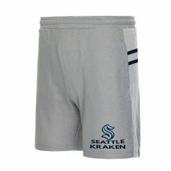 Outlet ⌛ Unbranded Men's Concepts Sport Gray Seattle Kraken Stature Jam Shorts 👏