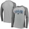 Best Pirce 💯 Unbranded Men's Concepts Sport Gray/Charcoal Carolina Panthers Ledger Knit Raglan Henley Long Sleeve T-Shirt 💯