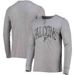 Best reviews of 👏 Unbranded Men's Concepts Sport Gray Atlanta Falcons Takeaway Henley Long Sleeve Sleep T-Shirt ⌛