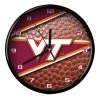 Promo 😉 Unbranded Virginia Tech Hokies 12'' Football Clock 😍