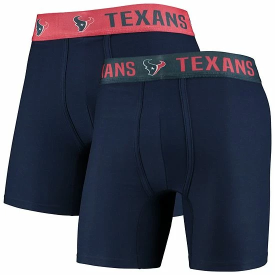 Brand new โ Unbranded Men's Concepts Sport Navy Houston Texans Two-Pack Flagship Boxer Briefs Set ๐