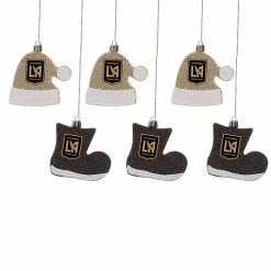 Top 10 😍 Unbranded FOCO LAFC Six-Pack Shatterproof Santa Hat & Stocking Ornament Set 🔔
