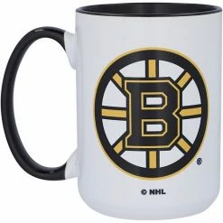 Promo ✔️ Unbranded Boston Bruins 15oz. Inner Color Mug 🎉